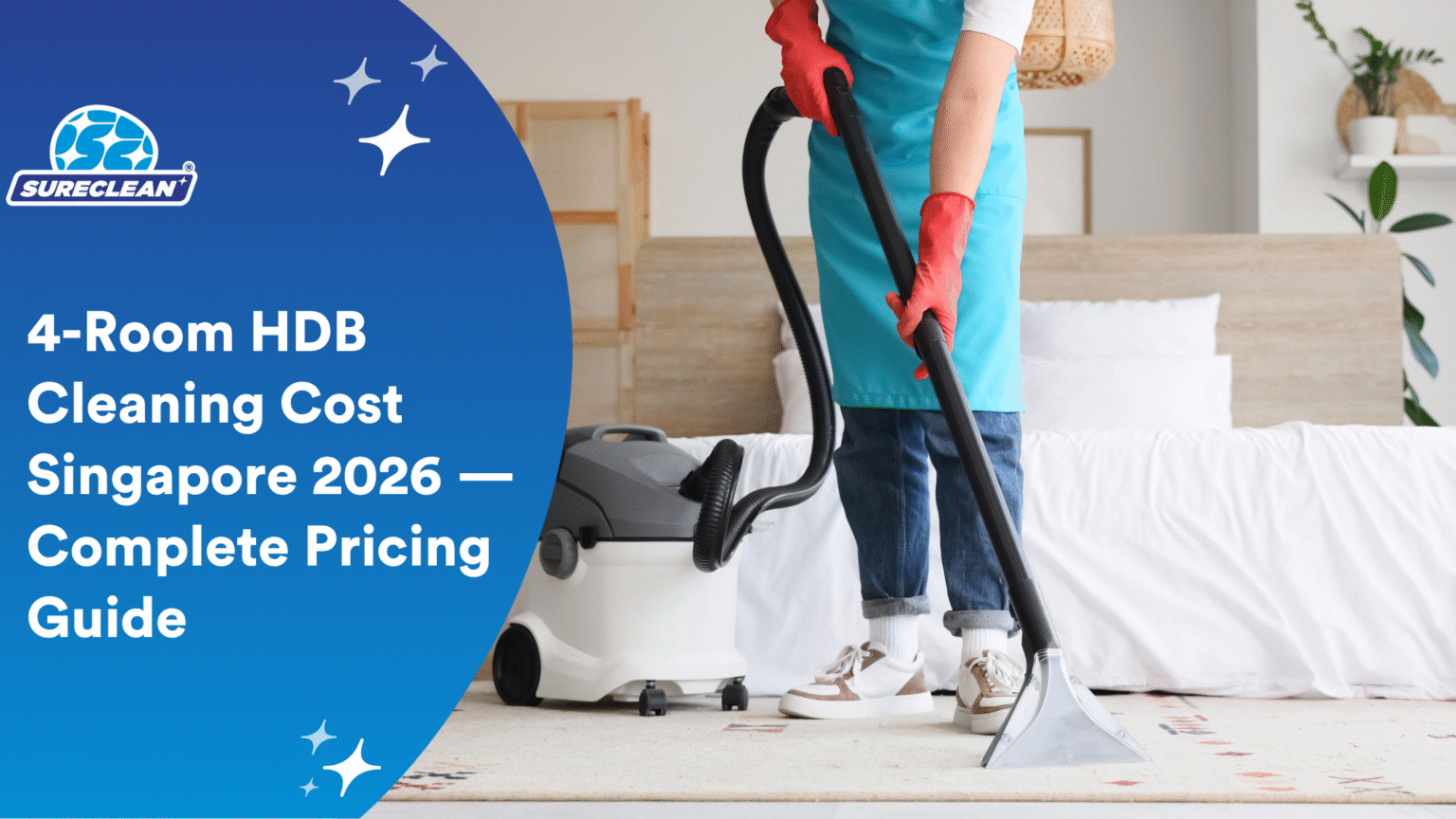 Hdb Clean 4-Room HDB Cleaning Cost Singapore 2026 | Sureclean