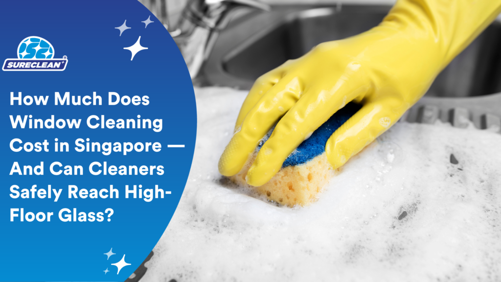 How Much Does Window Cleaning Cost in Singapore — And Can Cleaners Safely Reach High-Floor Glass